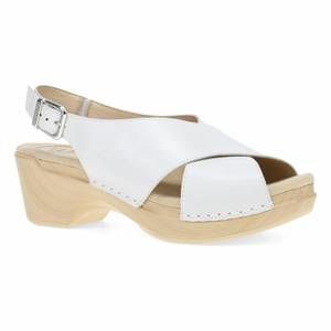 NEW DANSKO women sloane wedge sandal in 001400 - white